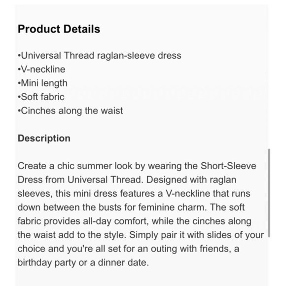 Women's Short Sleeve
Dress - Universal Thread new navy - Picture 4 of 4